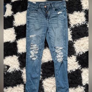 American Eagle Outfitters Blue Skinny Jeans 6 XShort
